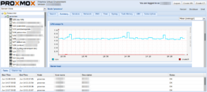 Proxmox web GUI